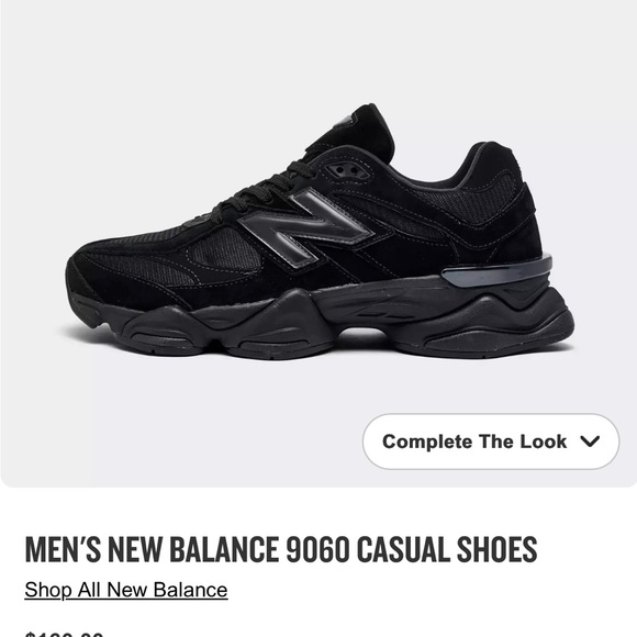New Balance Other - New Balance Men's Black 9060 Sneakers
